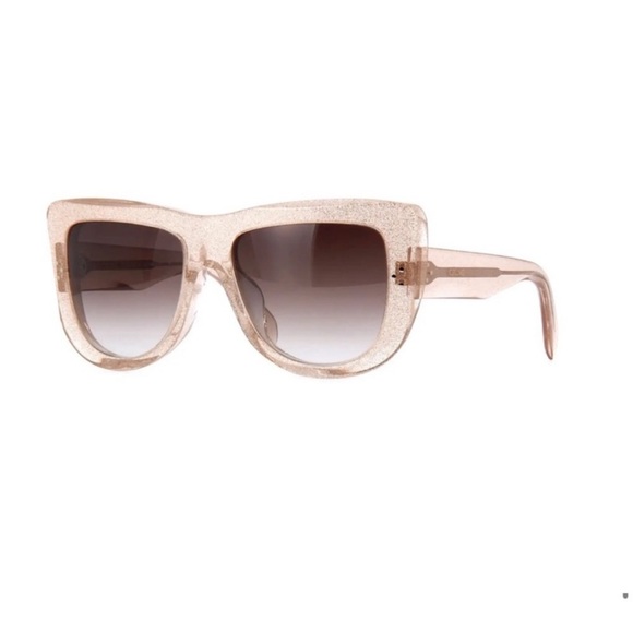 CELINE GLITTER FRAME NUETRAL SUNGLASSES, CASE, CLEANING CLOTH & CARE BOOKLET NWT - Picture 11 of 12